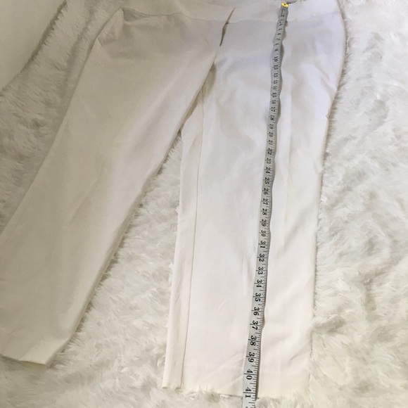 Alfani Tummy Control White Pants Plus size slim leg high rise - Picture 7 of 12